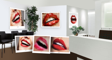 Kunstgrafik für Zahnpraxen