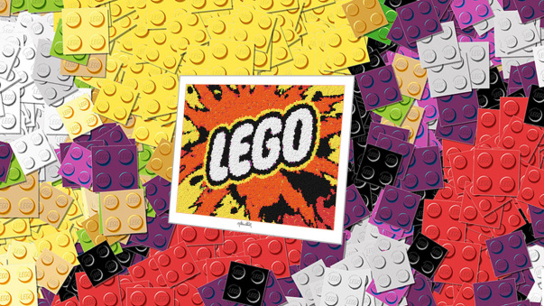 Art fair Lego, Lego Kunstausstellung, Lego Kunst, Kunstbilder aus Legosteinen, Lego Wandbild, Lego Poster,
