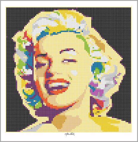 Marilyn Monroe, Portrait, Bild, Art of Brick, Marilyn Wandbild, Lego Art, Legoart, Legokunst, Kunst mit Legosteinen, Art of Brick, Marilyn Wandbild, Lego Art, Legoart, Legokunst, Kunst mit Legosteinen, Art of Brick, Portrait Marilyn Monroe